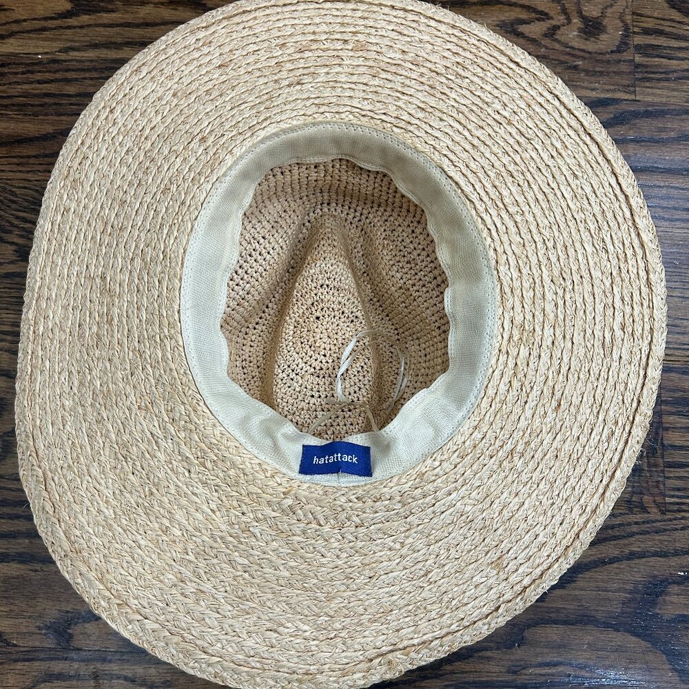 Hat Attack Mixed Raffia Continental Hat - image 4